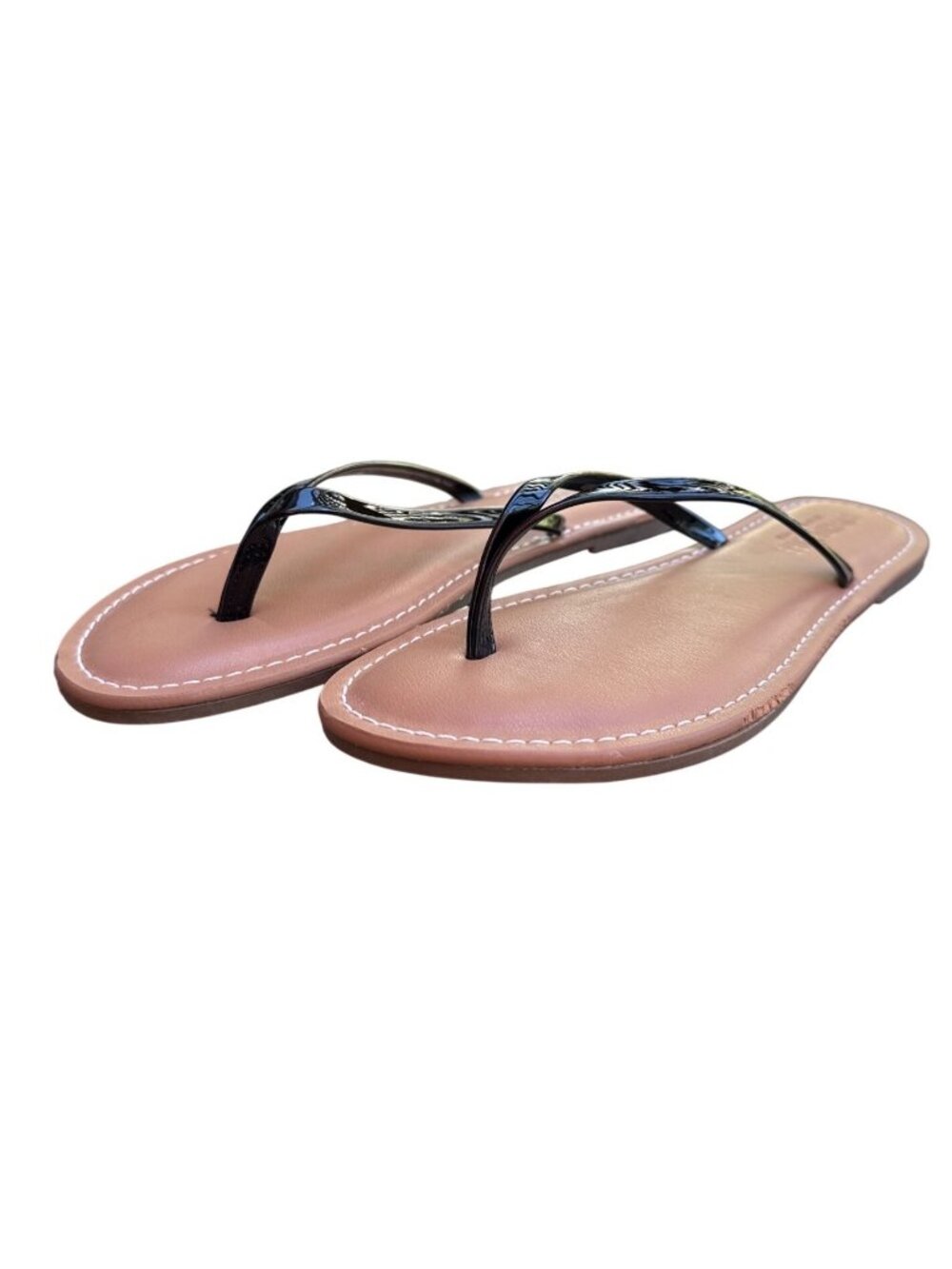 Cushionaire Cora Size 7 Memory Foam Sandal NWOB Black Flip Flop - Picture 6 of 6